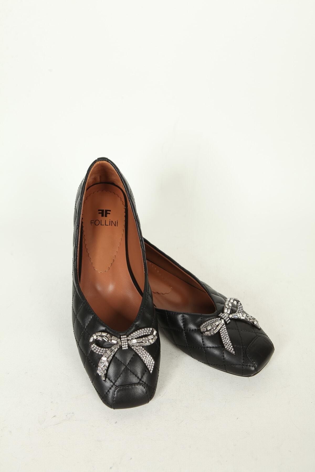 Kadın Deri Babet Siyah