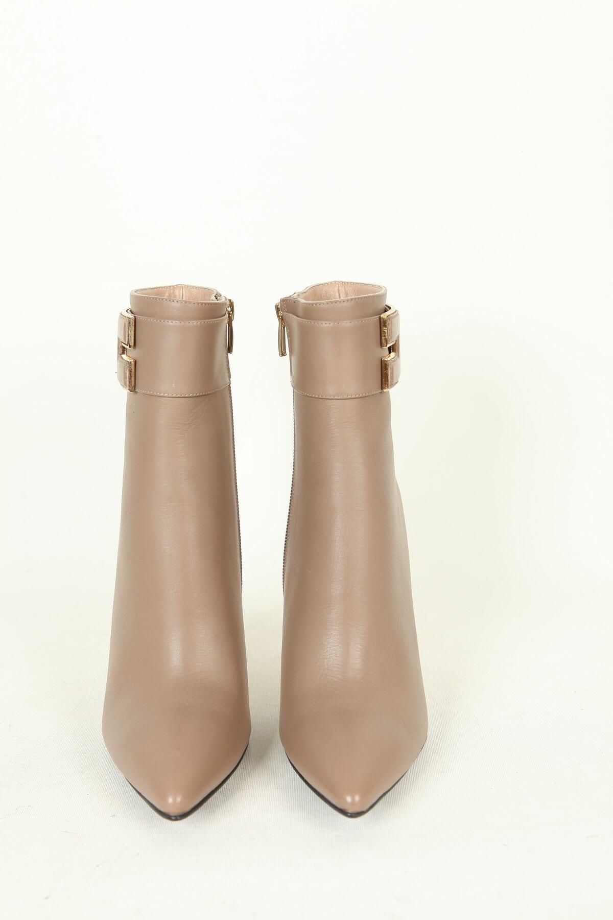 Kadın Deri Bot Vizon