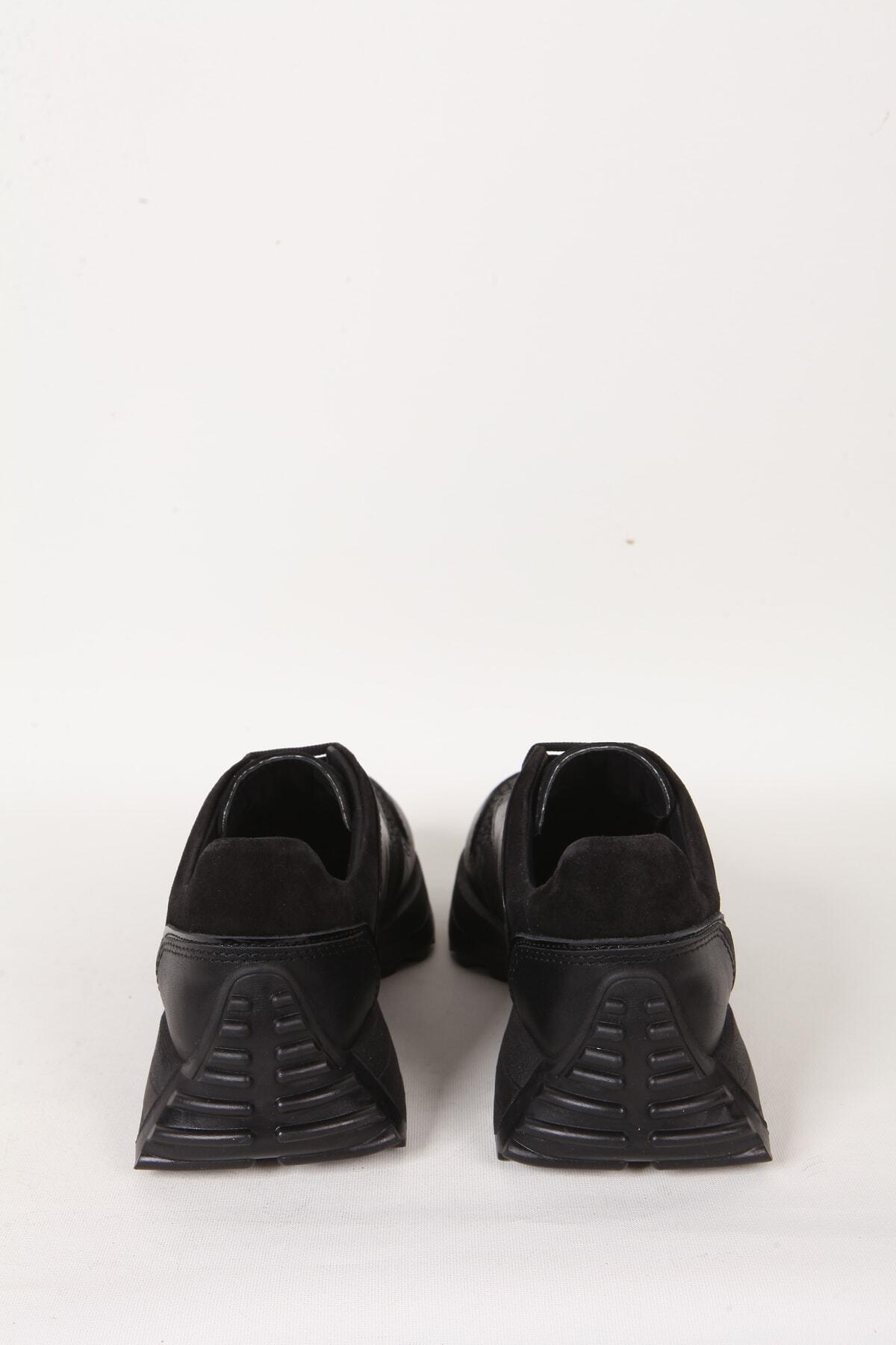 Kadın Deri Sneaker Siyah