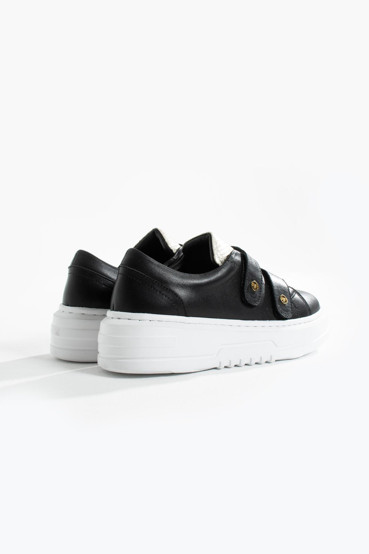 Kadın Hakiki Deri Sneaker Siyah