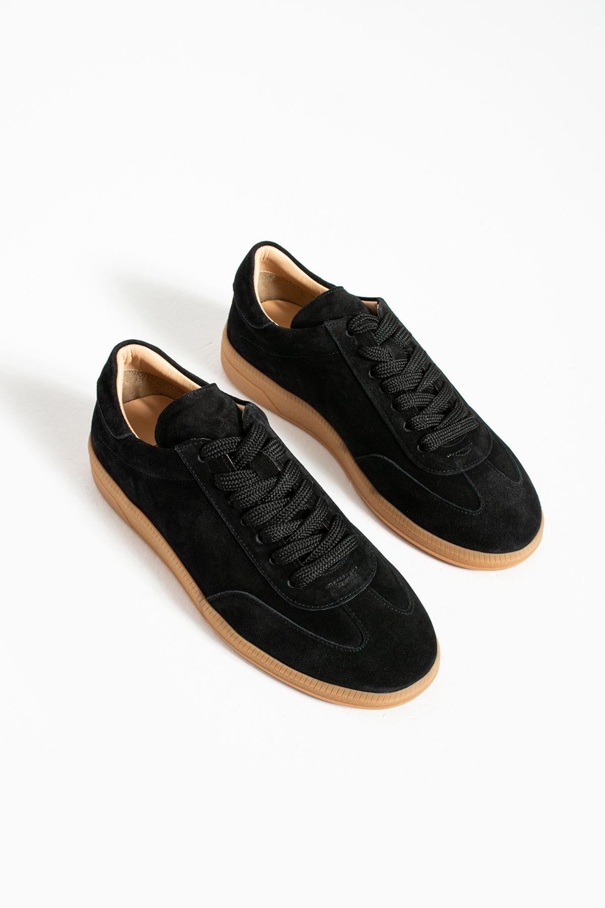 Kadın Hakiki Deri Sneaker Siyah