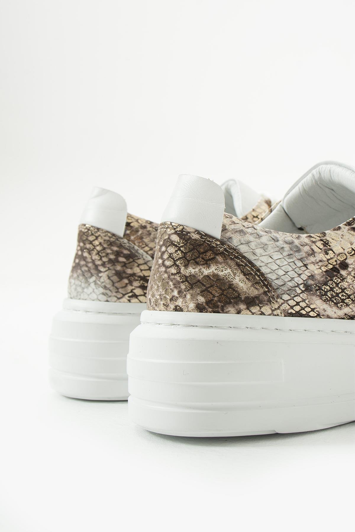 Kadın Hakiki Deri Sneaker Yılan