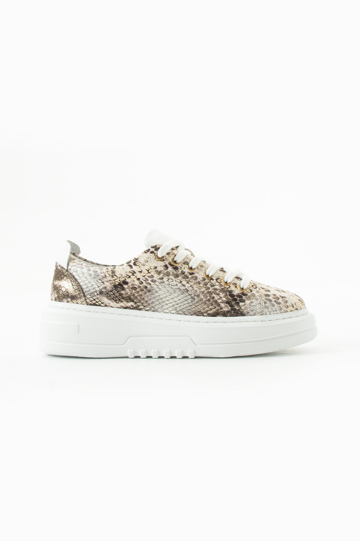 Kadın Hakiki Deri Sneaker Yılan