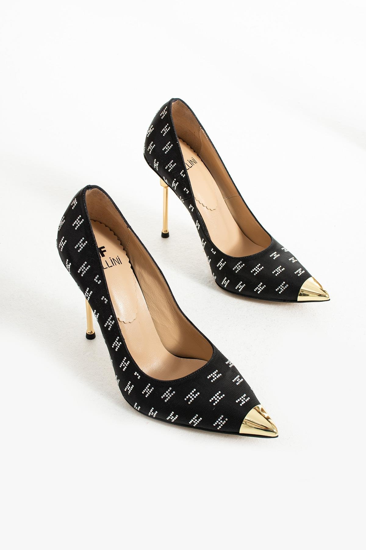 Kadın Hakiki Deri Stiletto Siyah