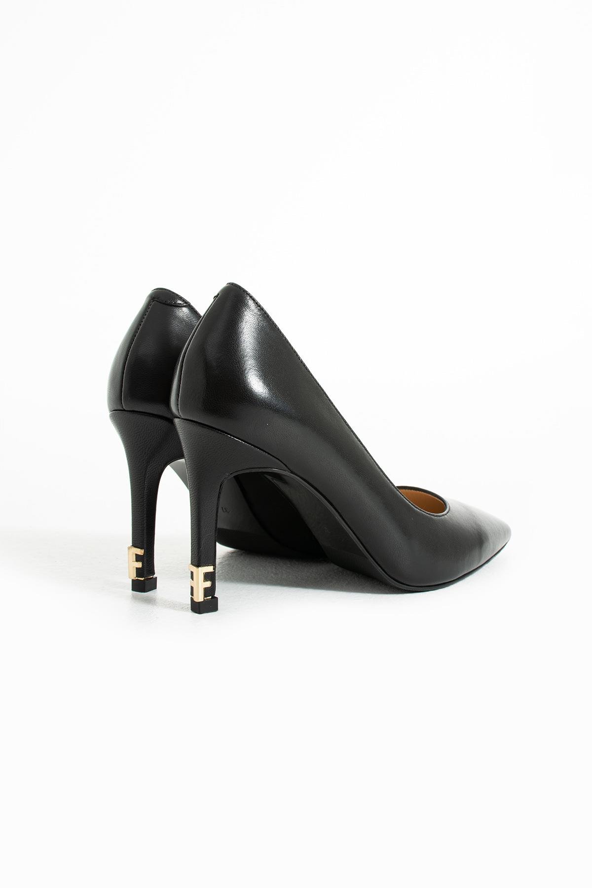 Kadın Hakiki Deri Stiletto Siyah