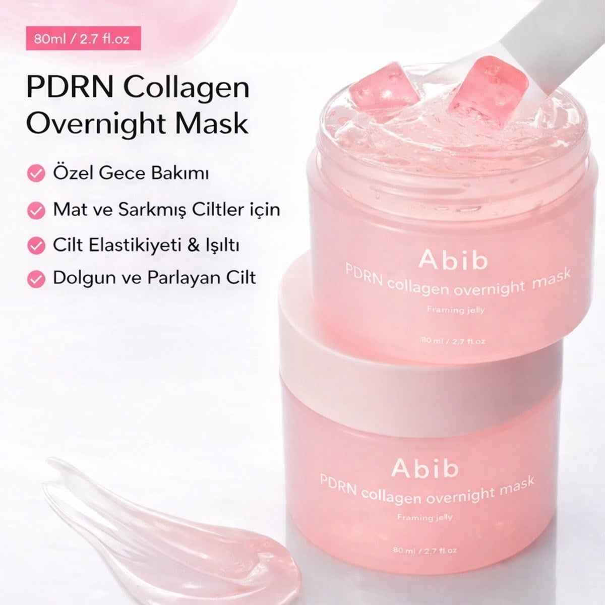 Abib PDRN Collagen Overnight Mask - Onarıcı & Sıkılaştırıcı 80 ml