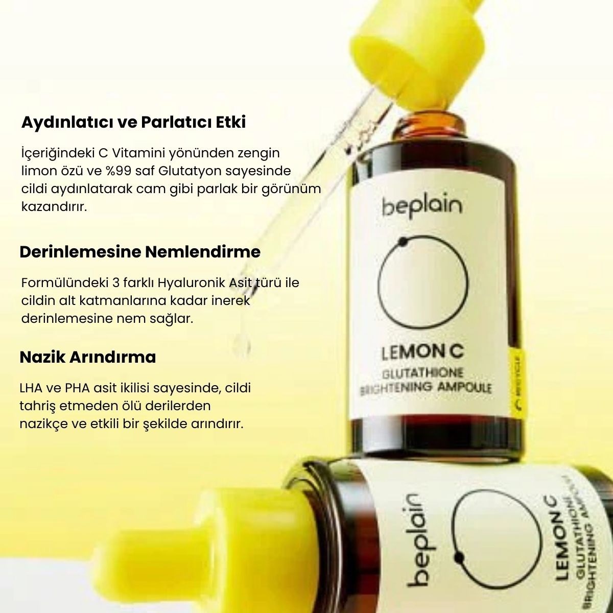 Beplain Lemon C Glutathione Brightening Ampoule - Aydınlatıcı Ampul 30 ml