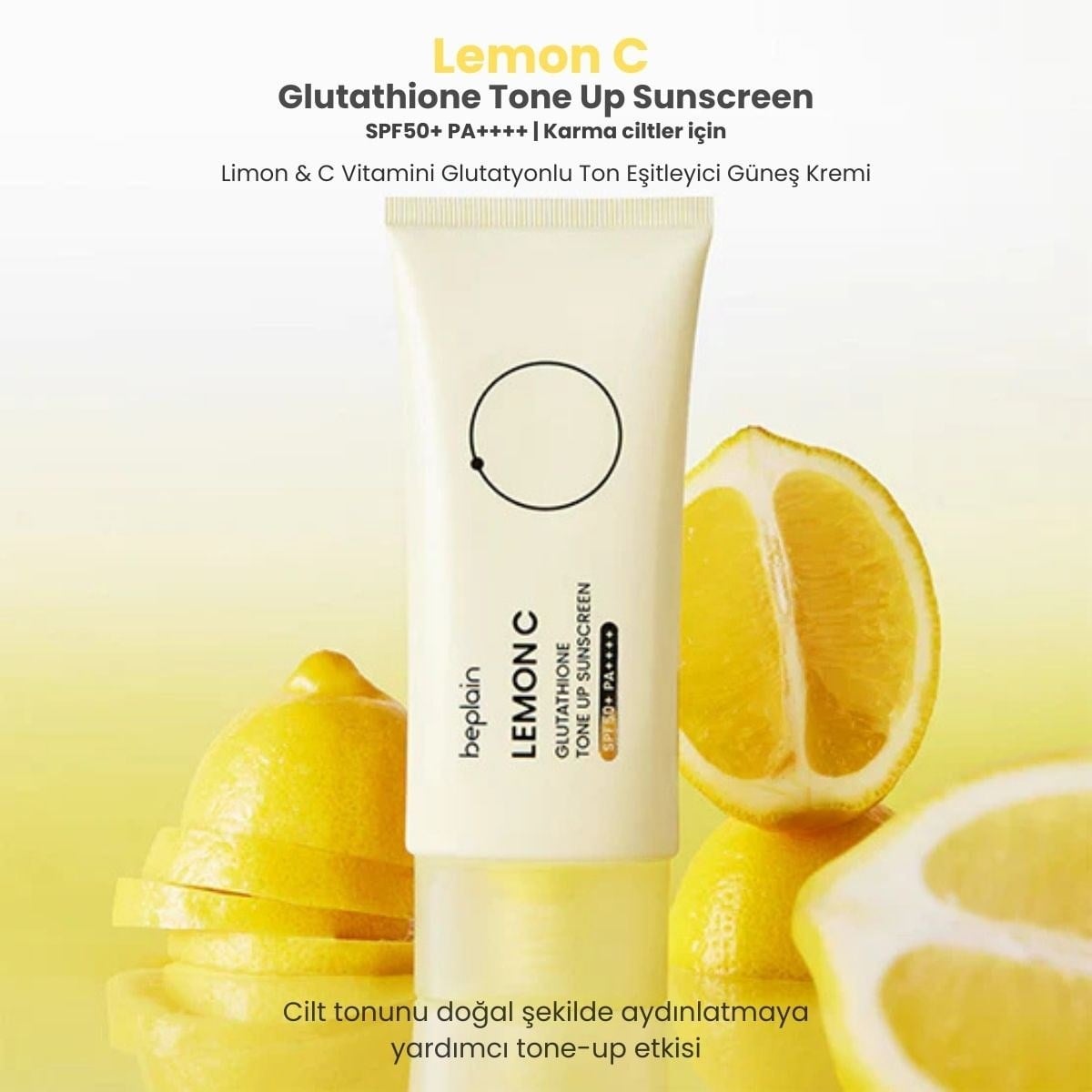 Beplain Lemon C Glutathione Tone Up Güneş Kremi 50 ml