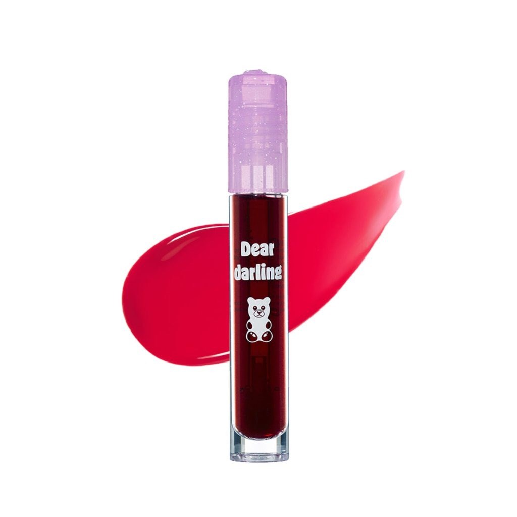 Etude Jelly Pang Dear Darling Water Tint - Parlak Işıltılı Jel Tint Plum Red