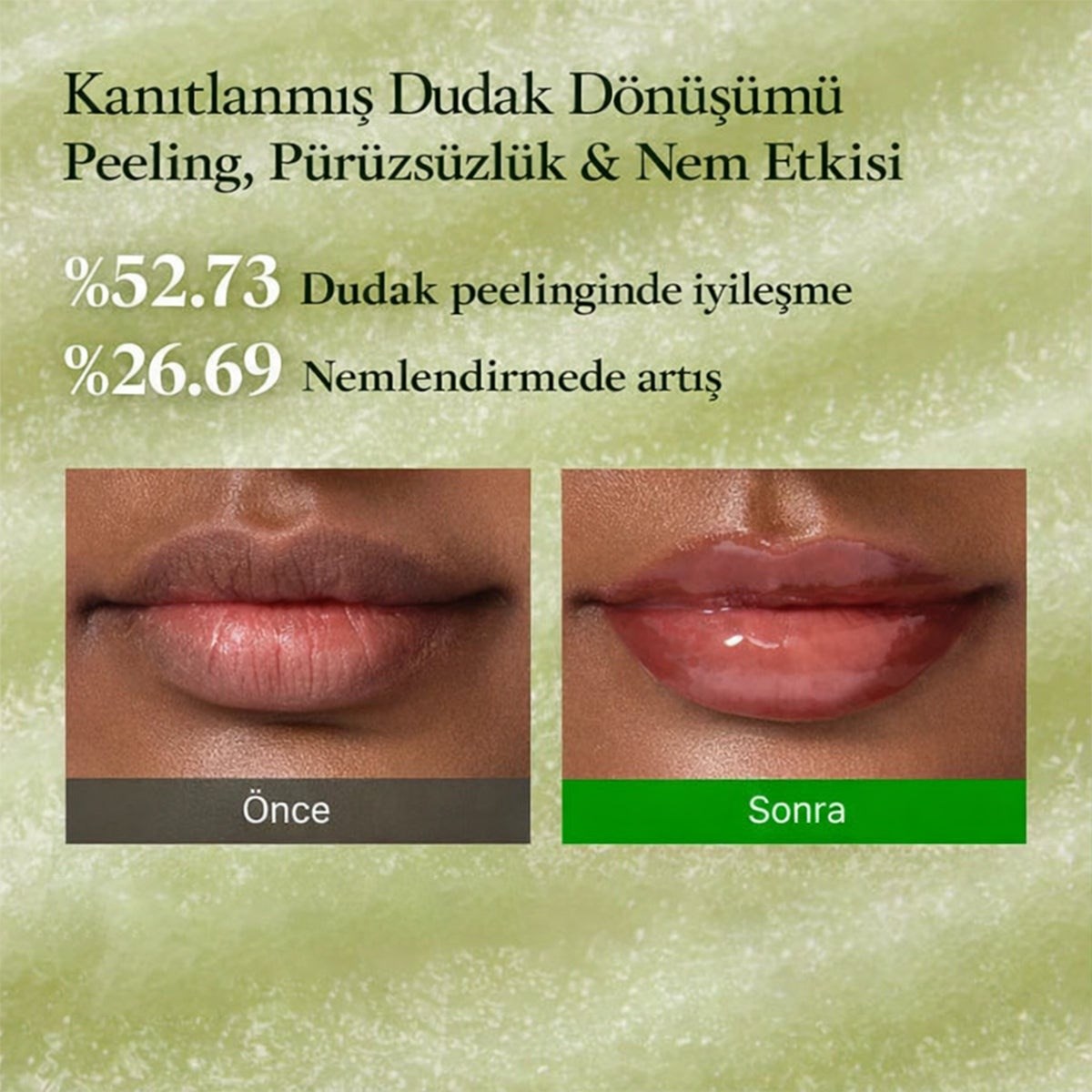 Fully Green Tomato Smoothie Lip Scrub - Şeker Bazlı Dudak Peelingi