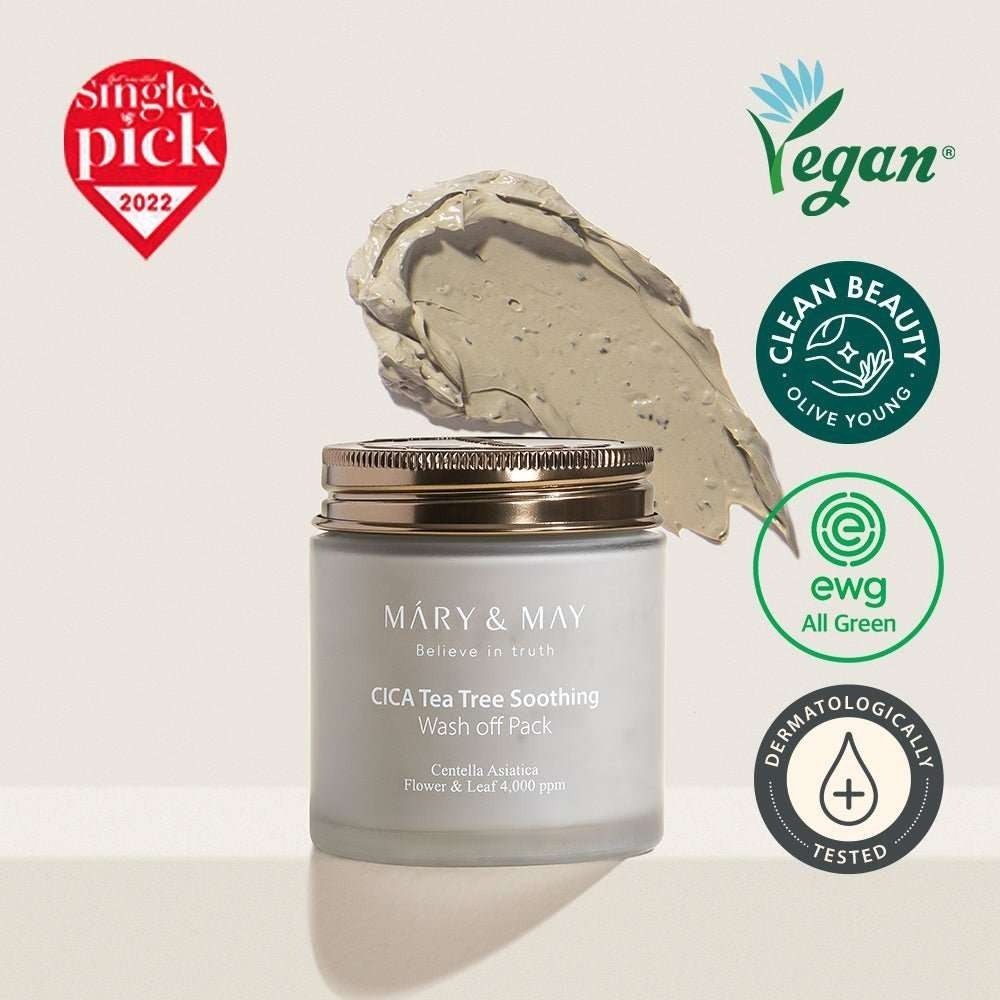 Mary & May Cica Tea Tree Mask - Yatıştırıcı Maske 125 g