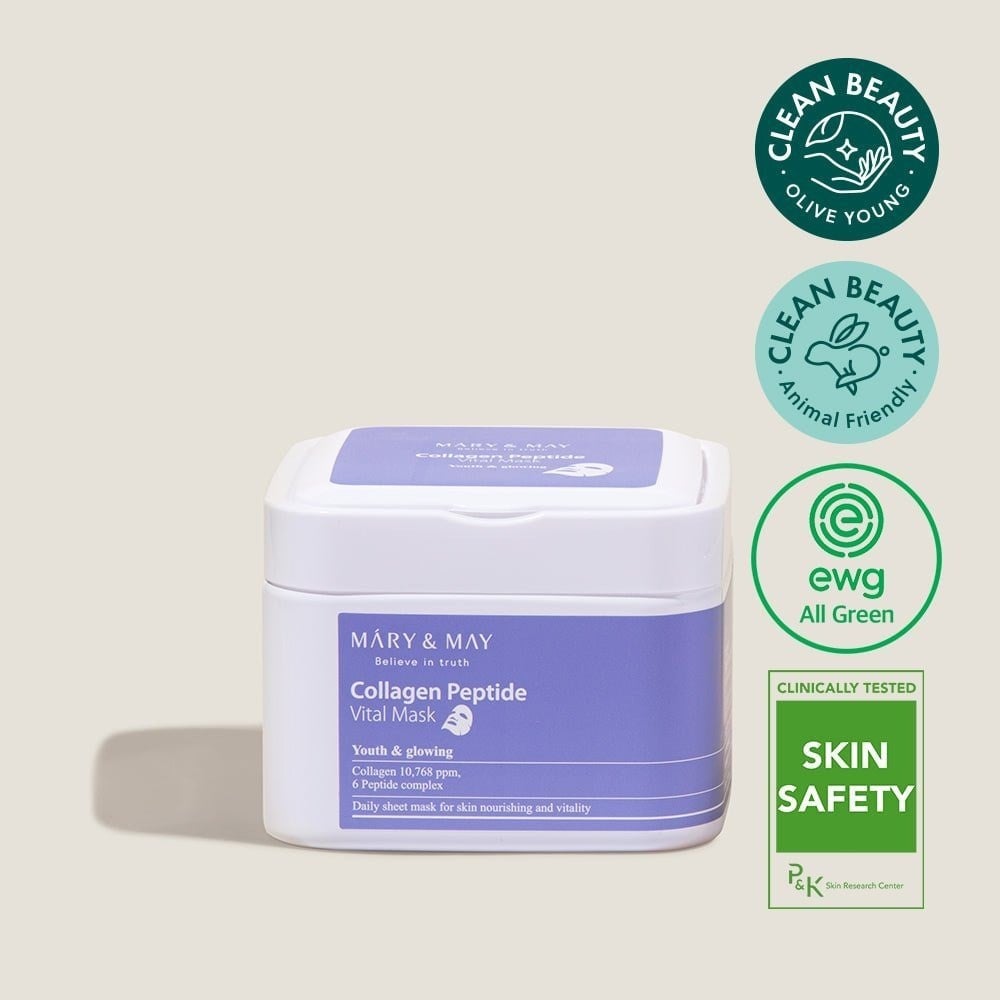 Mary & May Collagen Peptide Mask - Kırışıklık Karşıtı 30 Adet