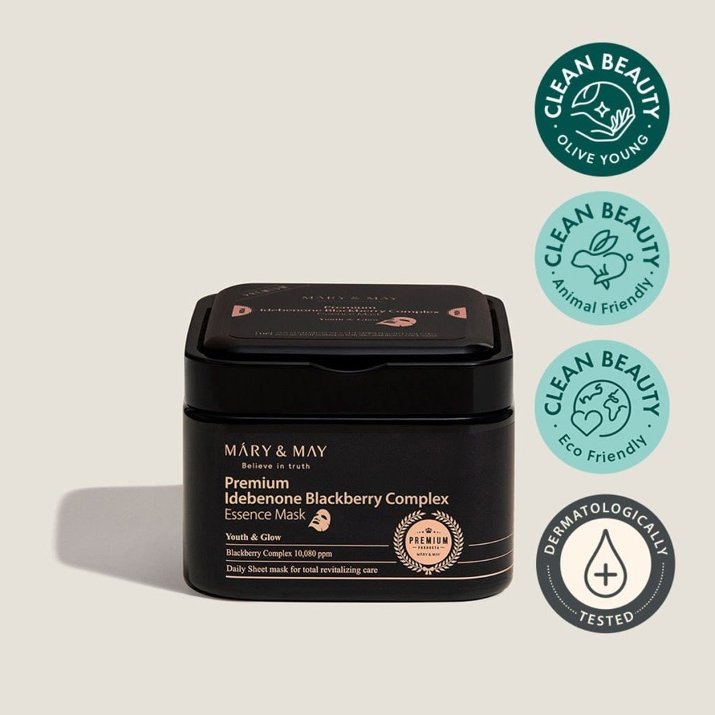 Mary & May Idebenone Blackberry Essence Mask - 20’li Maske Seti