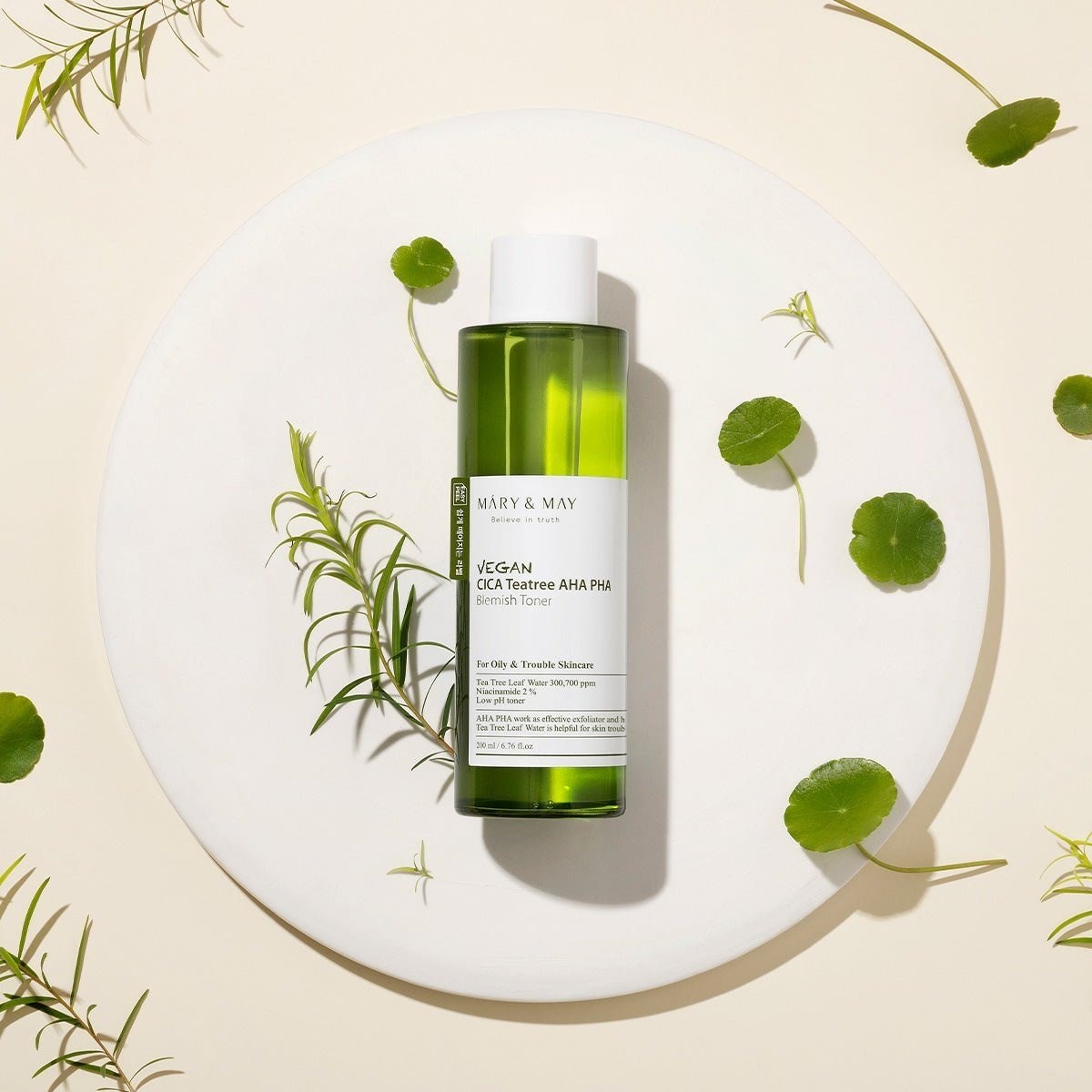 Mary & May TeaTree Cica AHA PHA Toner - Peeling Tonik 200 ml