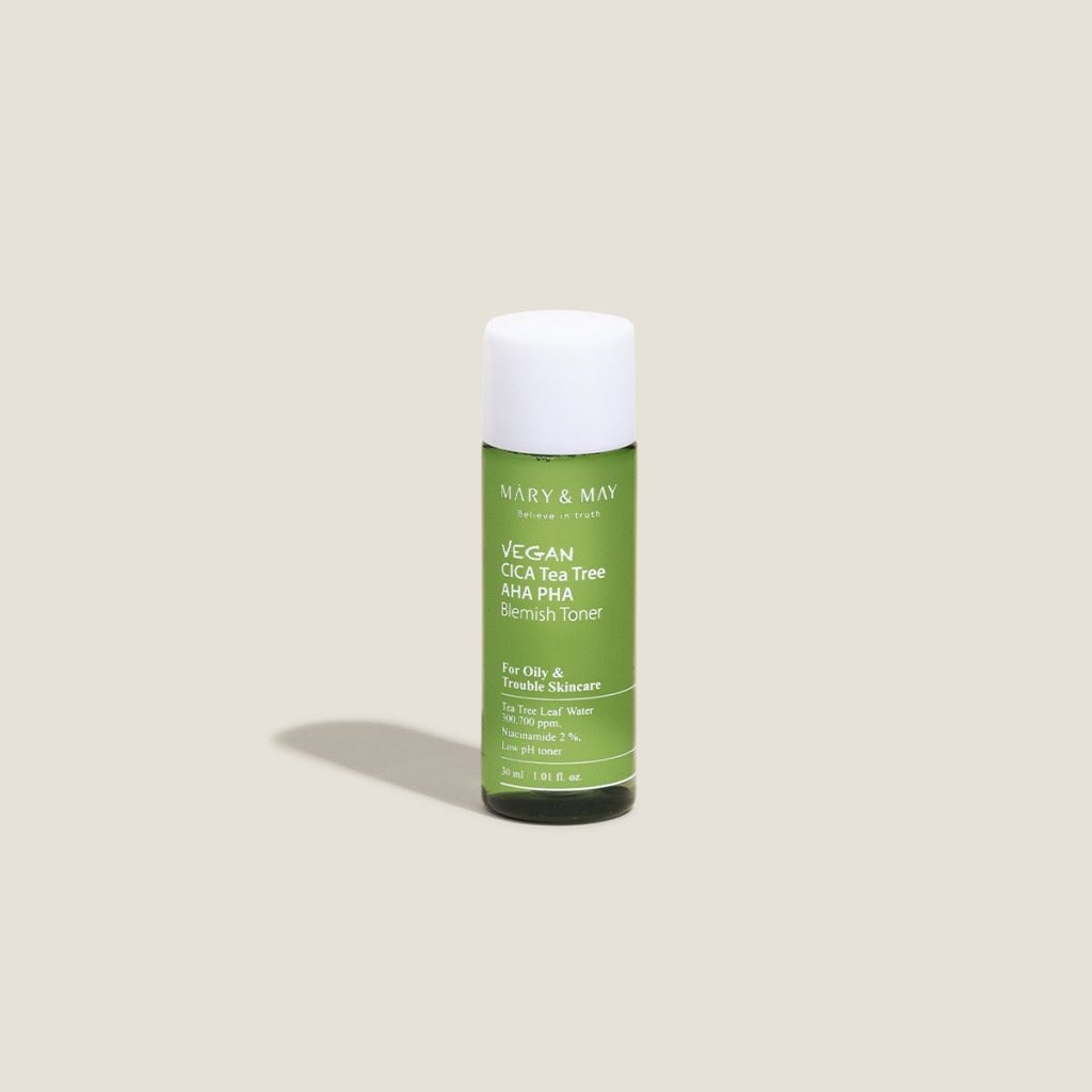 Mary & May Vegan Cica Tea Tree Toner - Aha Pha Toner 30 ml