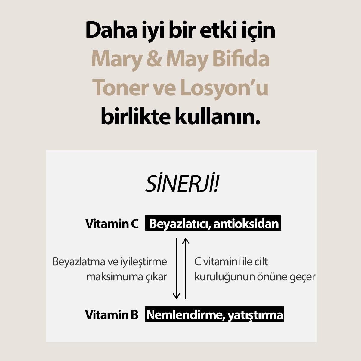 Mary & May Vitamin B5 Bifida Toner - Bariyer Destek Tonik 120 ml