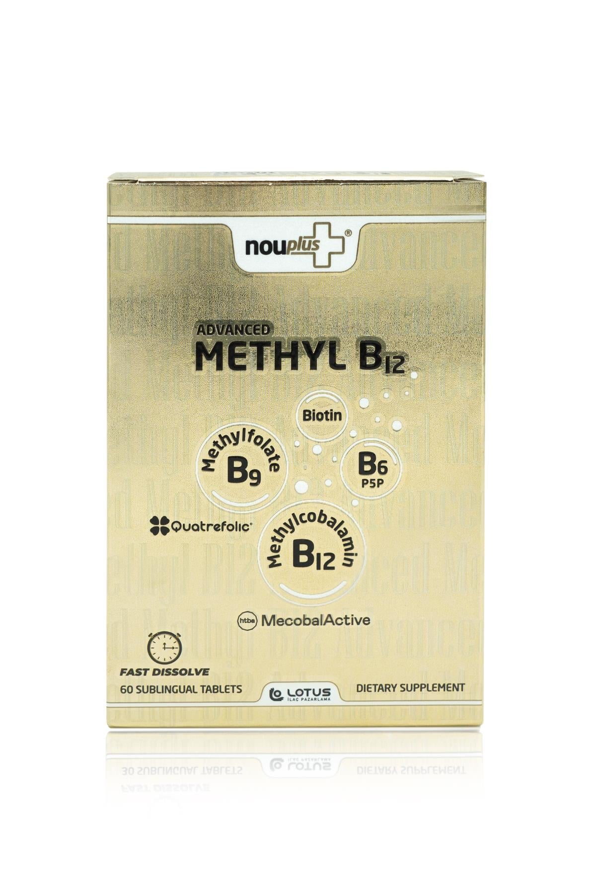 Nouplus Advanced Methyl B12 60 Dilaltı Tab
