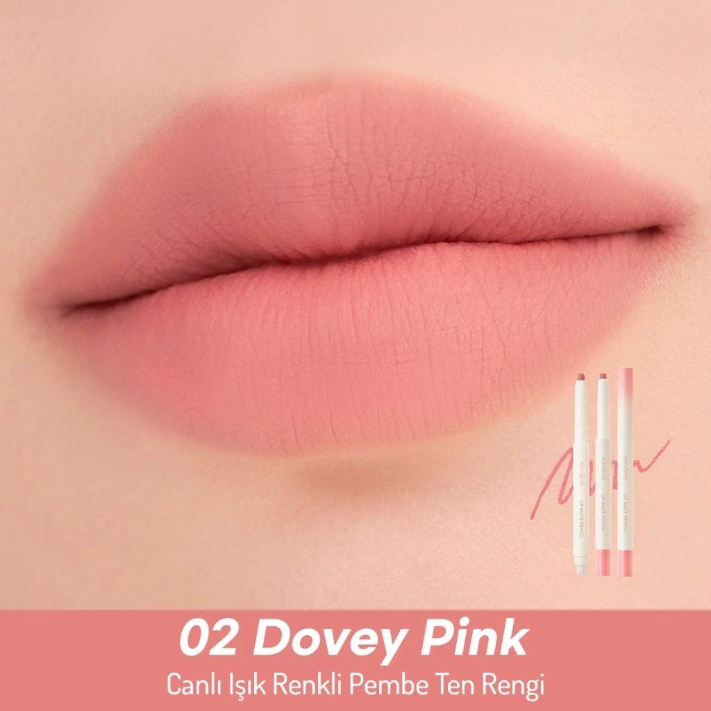 Romand Lip Mate Pencil - Doğal Mat Dudak Kalemi Fig Breeze