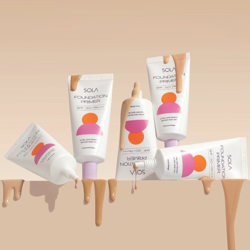 SOLA Foundation Primer SPF50 - Işıltılı Güneş Bazı Natural Beige