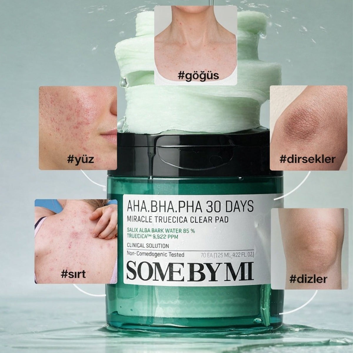 Some by MI AHA - BHA - PHA 30 Days Miracle Truecica Clear Pad 70 Pads