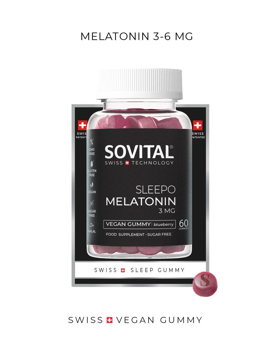 SOVITAL Sleepo Melatonin 3 mg 60 Gummy