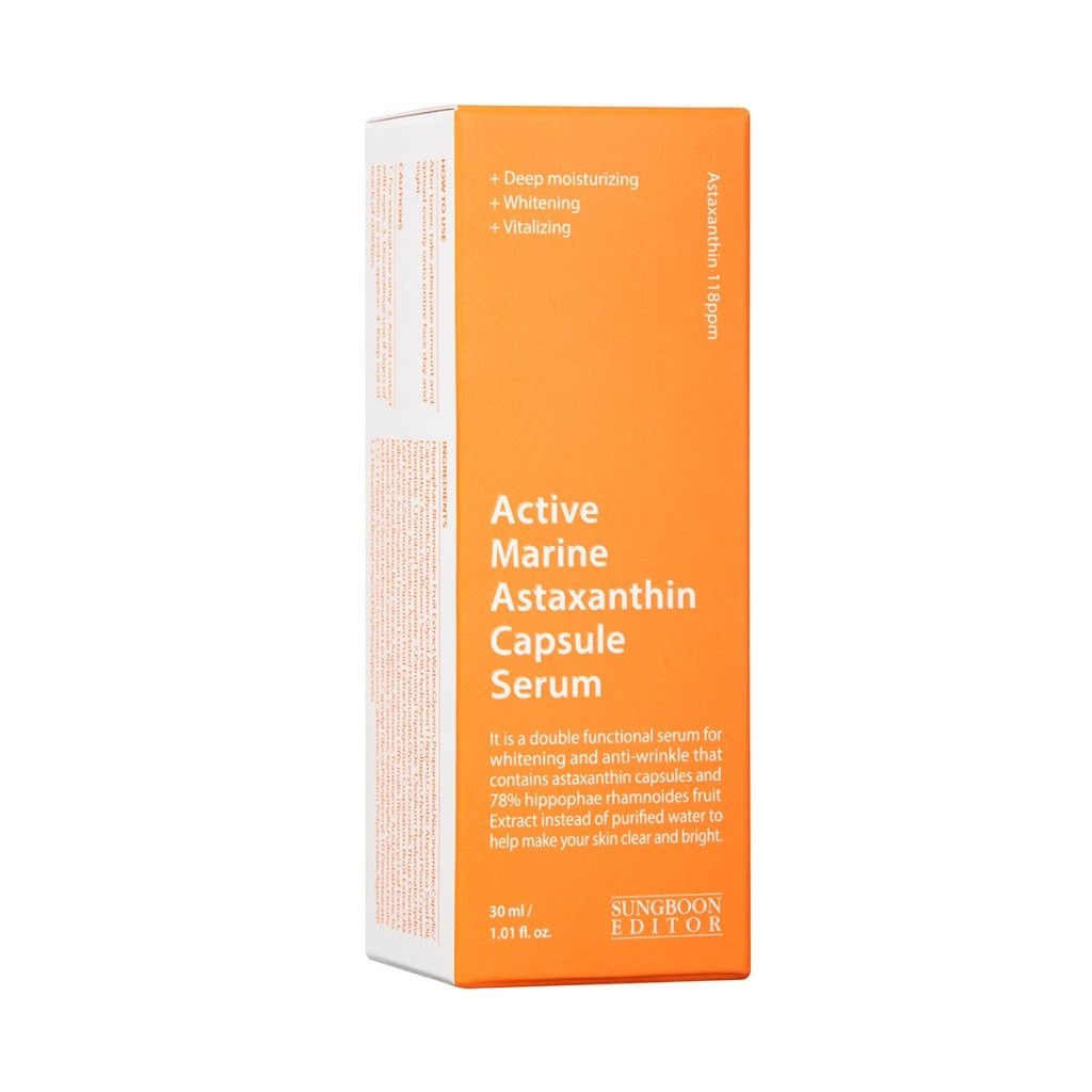 Sungboon Editor Active Marine Astaxanthin Capsule - Antioksidan Serum 30 ml