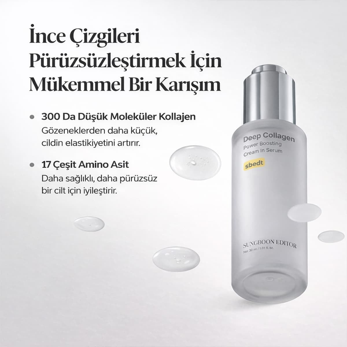 Sungboon Editor Deep Collagen Cam Cilt Etkisi & Gençleştirici İkili Set | Maske + Serum