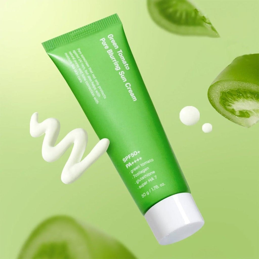 Sungboon Editor Green Tomato Sun Cream - Gözenek Sıkılaştırıcı ve Aydınlatıcı Güneş Kremi 50 g