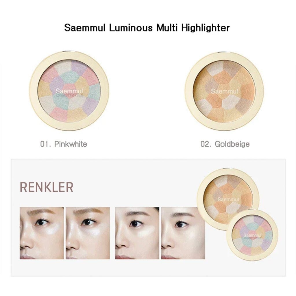 The Saem Luminous Highlighter - Multi Aydınlatıcı Pink White