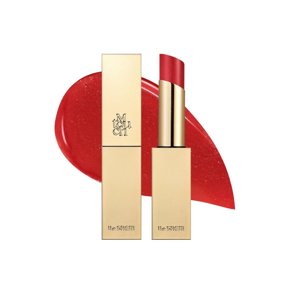 The Saem M Touch Shine Lipstick - Simli Parlak Ruj Cherry Blush
