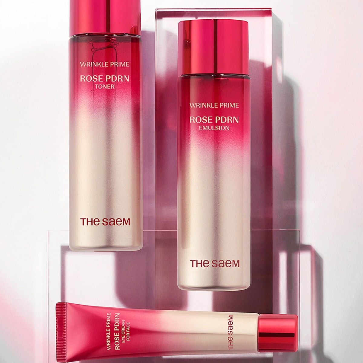 The Saem Wrinkle Prime Rose PDRN Set – Sıkılaştırıcı Bakım Seti