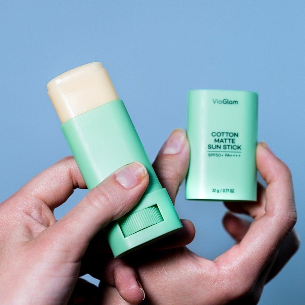 VioGlam Cotton Matte Sun Stick - Mat Bitiş Güneş Kremi