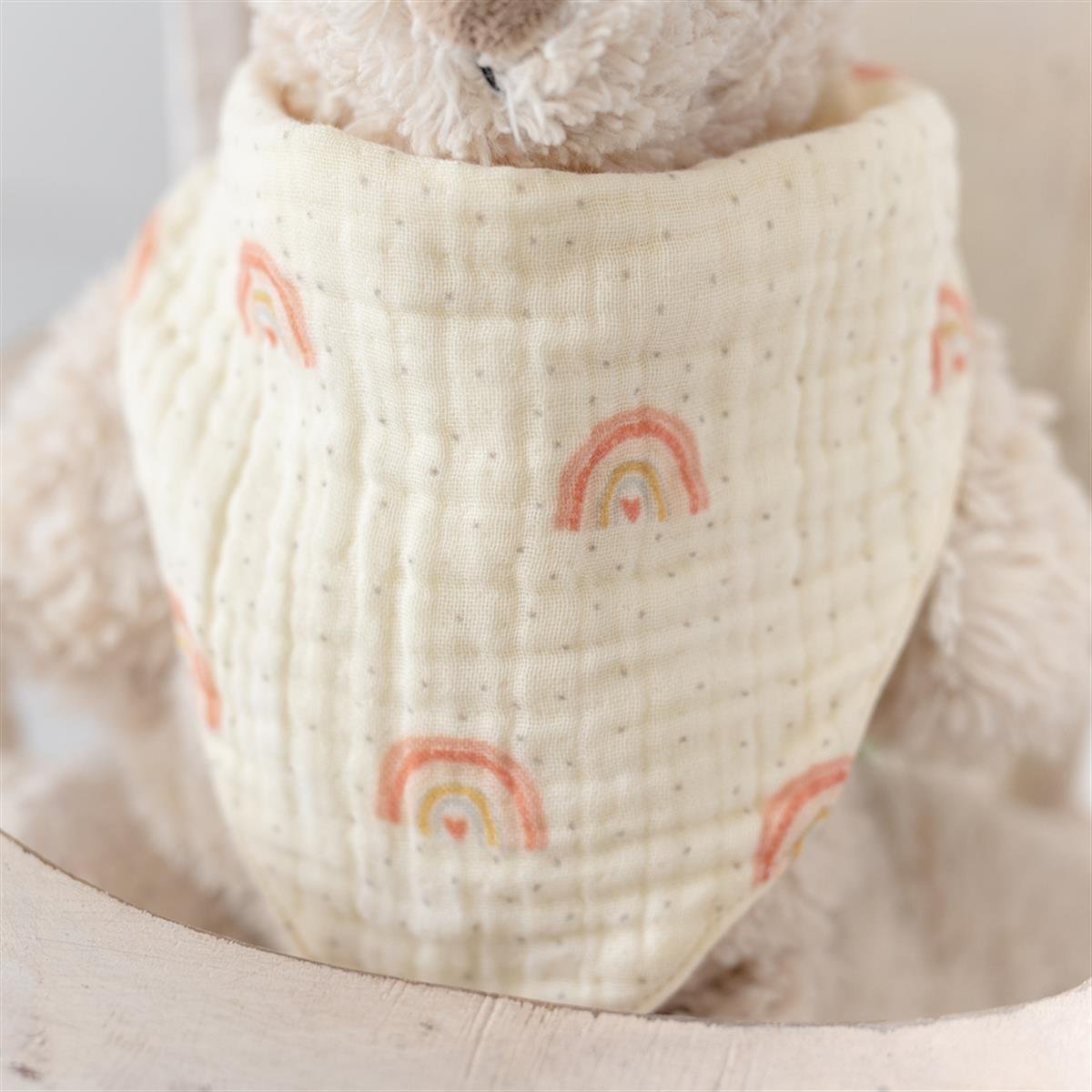 Baby Bandana Bibs- Rainbow