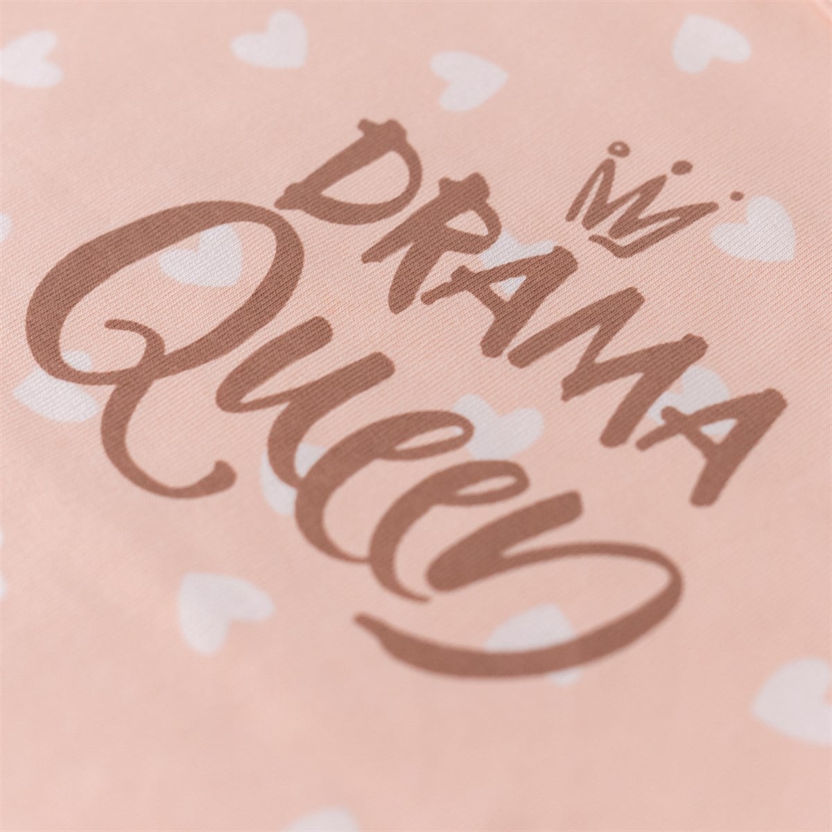 Drama Queen Sweat-Tulum Fırfırlı Pink Hearts 