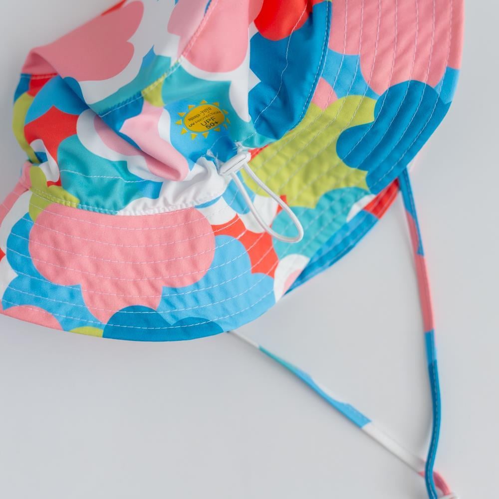 UV Korumalı Şapka - Floral / Çiçekler 1-7 Yaş Uyumlu
