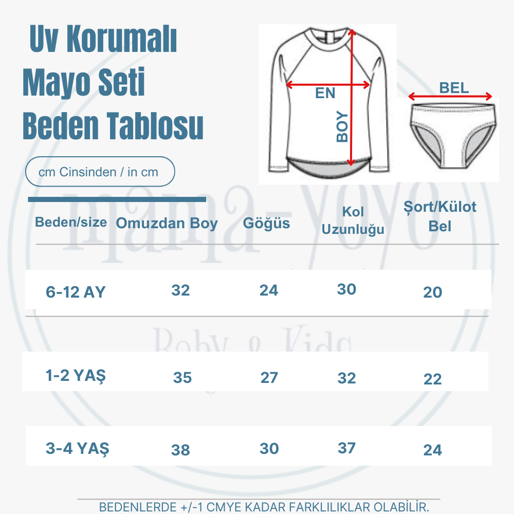 UV Korumalı Uzun Kollu Mayo Seti // Shell
