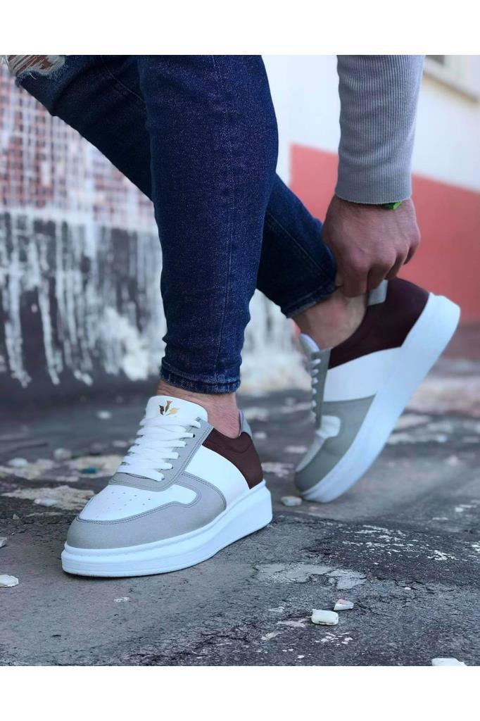  WG011 Beyaz Taba Erkek Casual AyakkabıWagoon WG011 Beyaz Taba Erkek Casual Ayakkabı