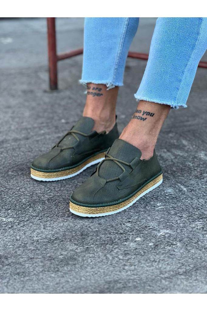  WG015 Haki Erkek Casual Ayakkabı WG015 Haki Erkek Casual Ayakkabı