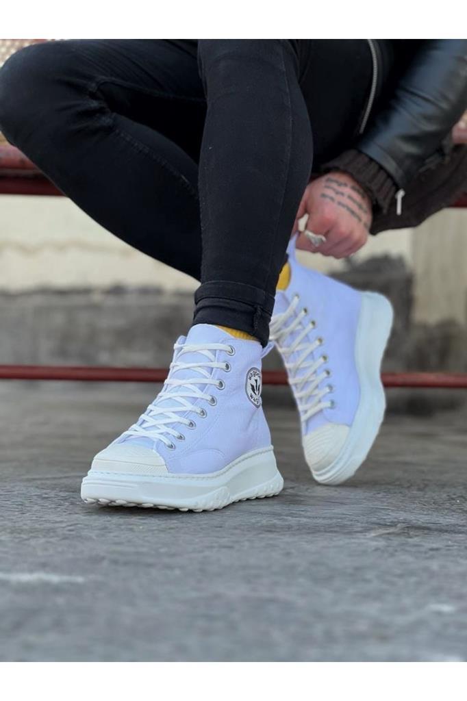  WG017 Beyaz Erkek Yarım Bilek Casual AyakkabıWagoon WG017 Beyaz Erkek Yarım Bilek Casual Ayakkabı