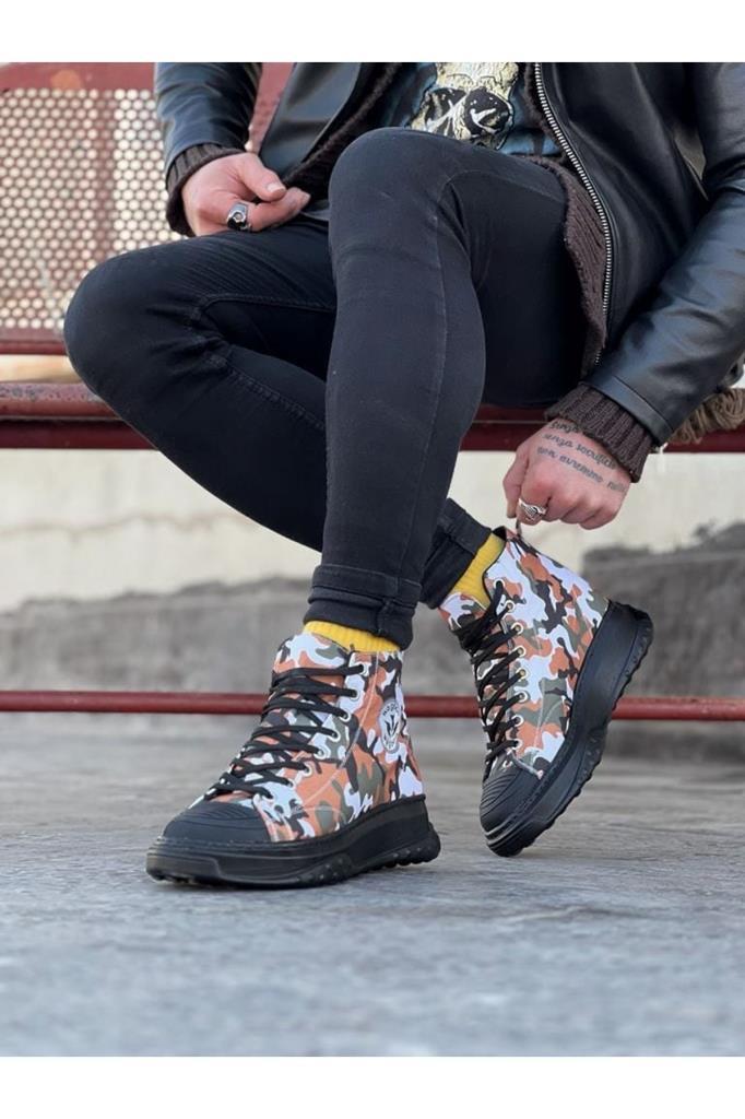  WG017 Koyu Askeri Erkek Yarım Bilek Casual AyakkabıWagoon WG017 Koyu Askeri Erkek Yarım Bilek Casual Ayakkabı