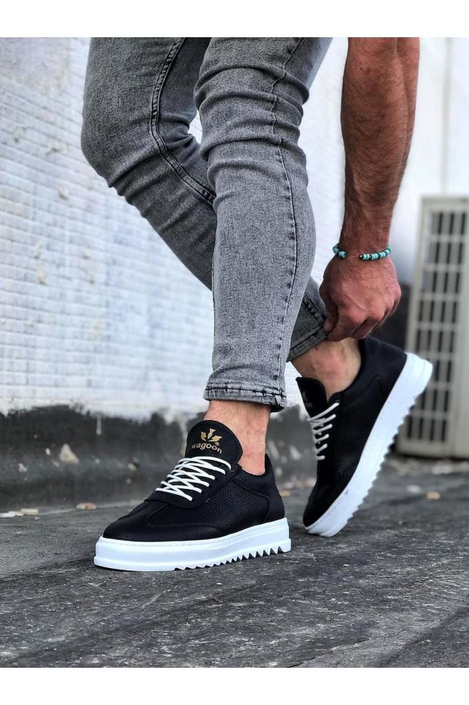  WG022 Siyah Erkek Casual AyakkabıWagoon WG022 Siyah Erkek Casual Ayakkabı