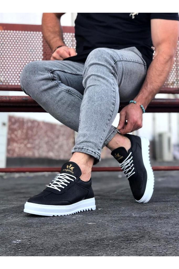  WG022 Siyah Erkek Casual AyakkabıWagoon WG022 Siyah Erkek Casual Ayakkabı