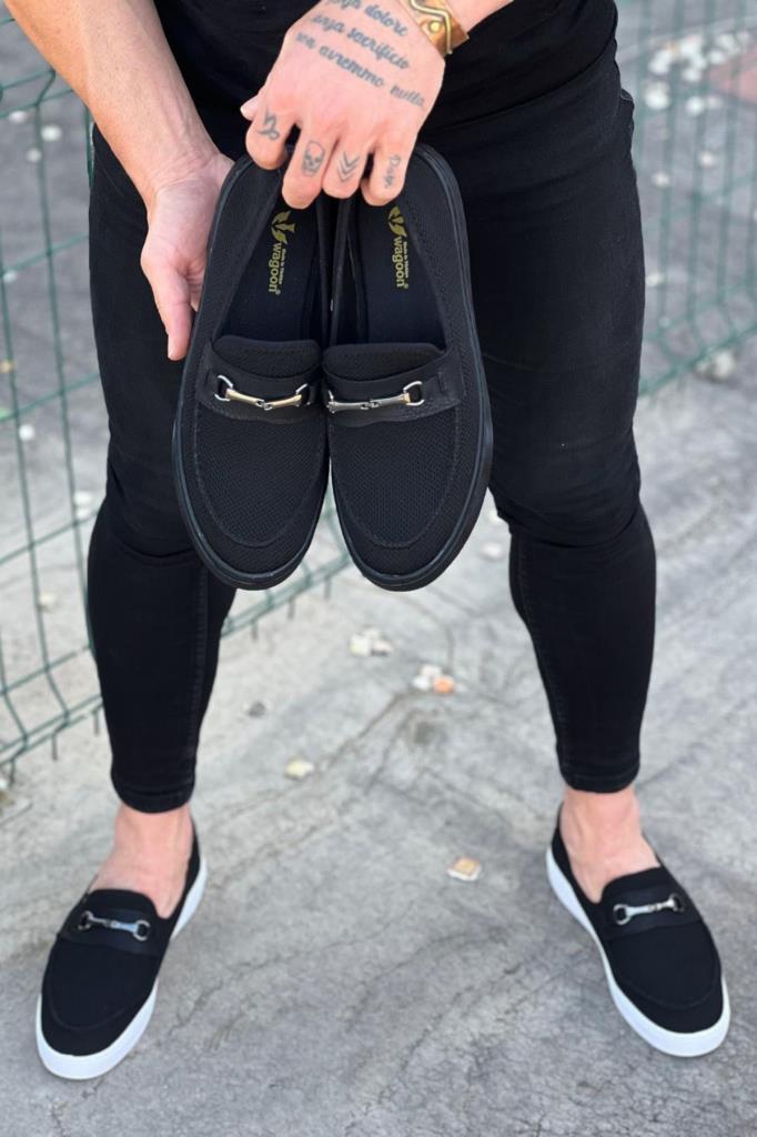  WG060 Kömür Triko Babet Erkek Casual Ayakkabı WG060 Kömür Triko Babet Erkek Casual Ayakkabı