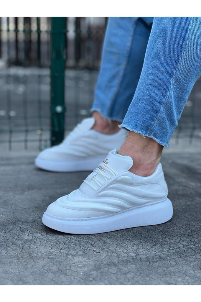  WG094 Beyaz Rugan Erkek Casual AyakkabıWagoon WG094 Beyaz Rugan Erkek Casual Ayakkabı