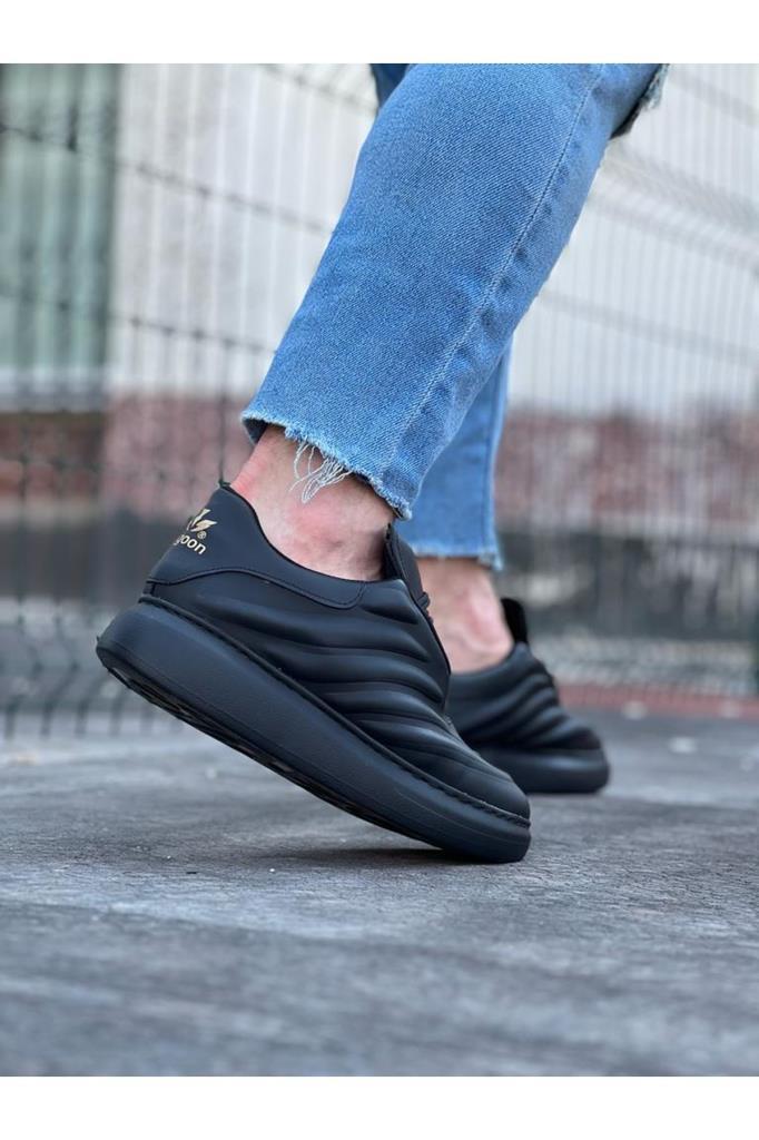  WG094 Kömür Cilt Erkek Casual AyakkabıWagoon WG094 Kömür Cilt Erkek Casual Ayakkabı