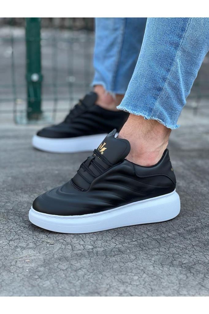  WG094 Siyah Cilt Erkek Casual AyakkabıWagoon WG094 Siyah Cilt Erkek Casual Ayakkabı