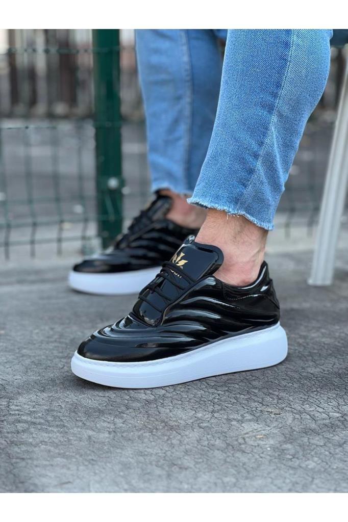  WG094 Siyah Rugan Erkek Casual AyakkabıWagoon WG094 Siyah Rugan Erkek Casual Ayakkabı