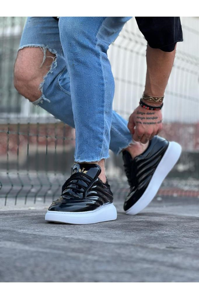  WG094 Siyah Rugan Erkek Casual AyakkabıWagoon WG094 Siyah Rugan Erkek Casual Ayakkabı