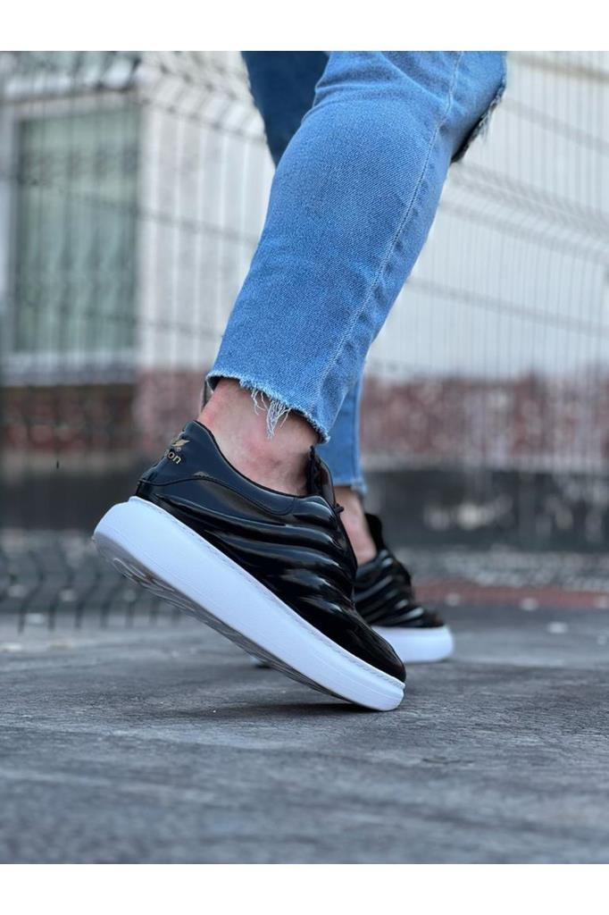  WG094 Siyah Rugan Erkek Casual AyakkabıWagoon WG094 Siyah Rugan Erkek Casual Ayakkabı