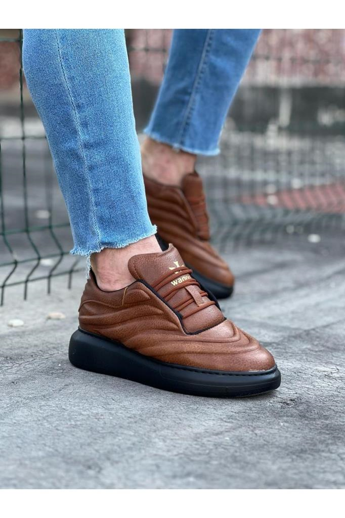  WG094 Taba Siyah Erkek Casual AyakkabıWagoon WG094 Taba Siyah Erkek Casual Ayakkabı